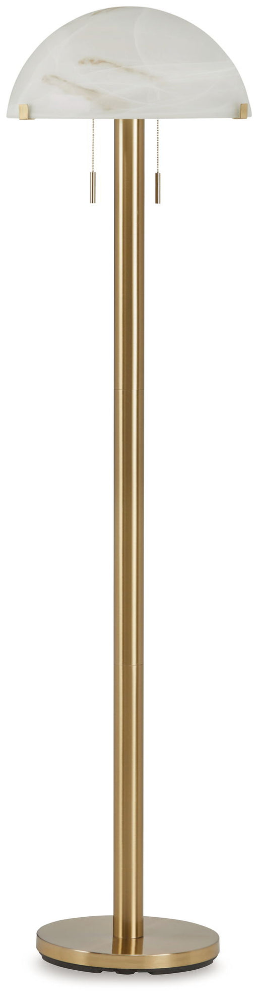 Tobbinsen - Metal Floor Lamp - Brass Finish Signature Design by Ashley®