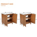 Traditional Bathroom Vanity With Ceramic Sink Hearth and Haven