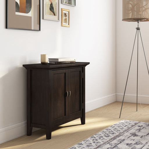 Redmond - Low Storage Cabinet - Brunette Brown Simpli-Home