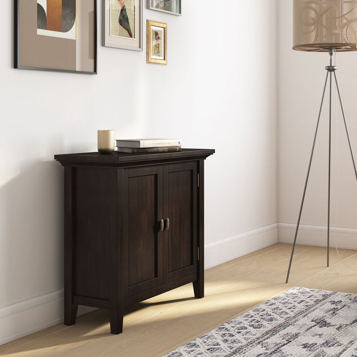 Redmond - Low Storage Cabinet - Brunette Brown Simpli-Home