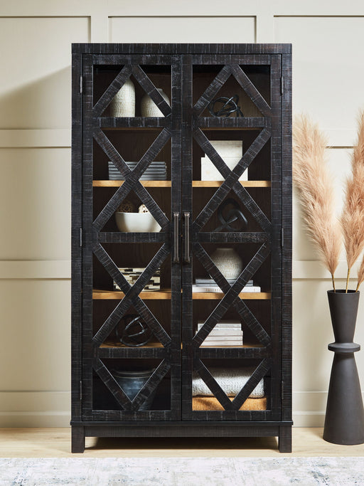 Christop - Accent Cabinet - Black / Brown Signature Design by Ashley®