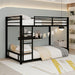 Bunk Bed With Noise Reduction And Safety Guardrail Home Essentials