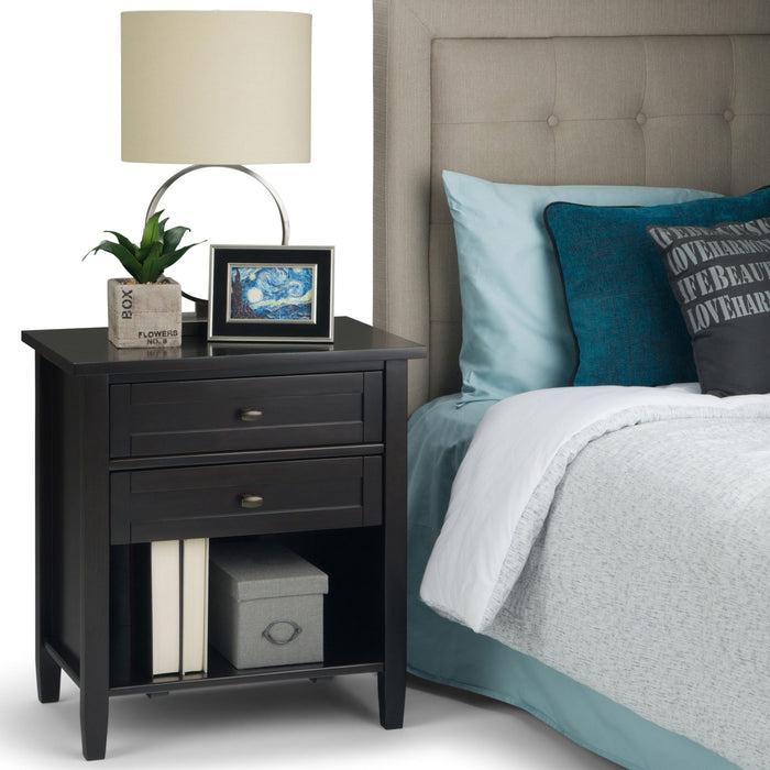 Warm Shaker - Handcrafted Bedside Table Simpli-Home