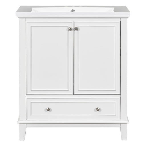 Modern Bathroom Vanity With Sink Combo, Multi Functional Cabinet With Doors And Drawer Hearth and Haven