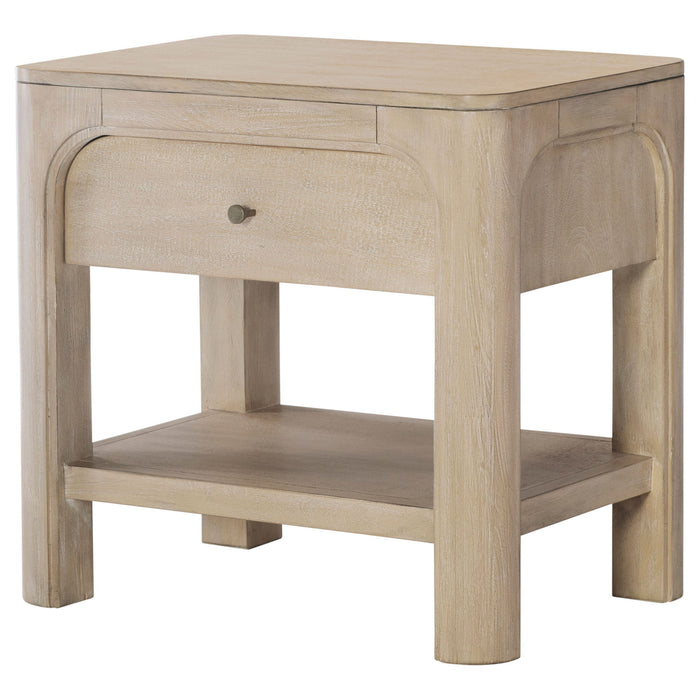 Flores - 1 Drawer Nightstand With Dual USB Ports - Mango Color Furniture Max