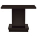 Fiona - Pedestal Console Table With Geometric Design - Cappuccino Furniture Max