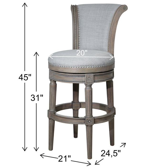 Swivel Barstool With High-Back Home Essentials