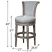 Swivel Barstool With High-Back Home Essentials