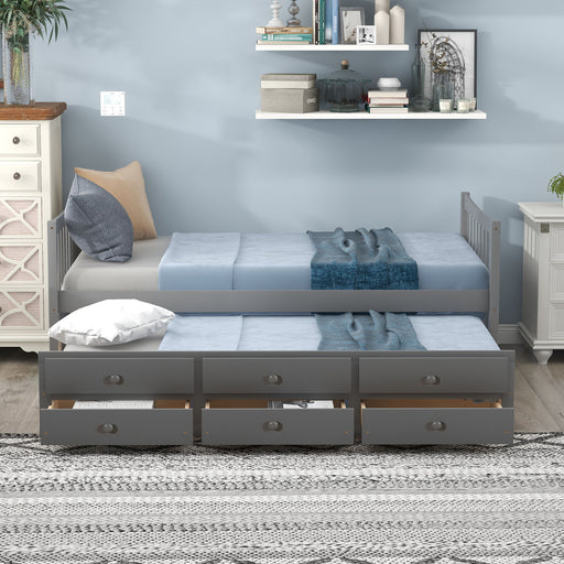 Twin Size Daybed With Trundle And Drawers DreamHaus