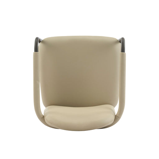 Modern Dining Chair (Set of 2) With Iron Frame - Espresso / Khaki Noble House
