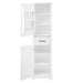 Tall Freestanding Bathroom Storage Cabinet With 2 Doors And Adjustable Shelves Hearth and Haven