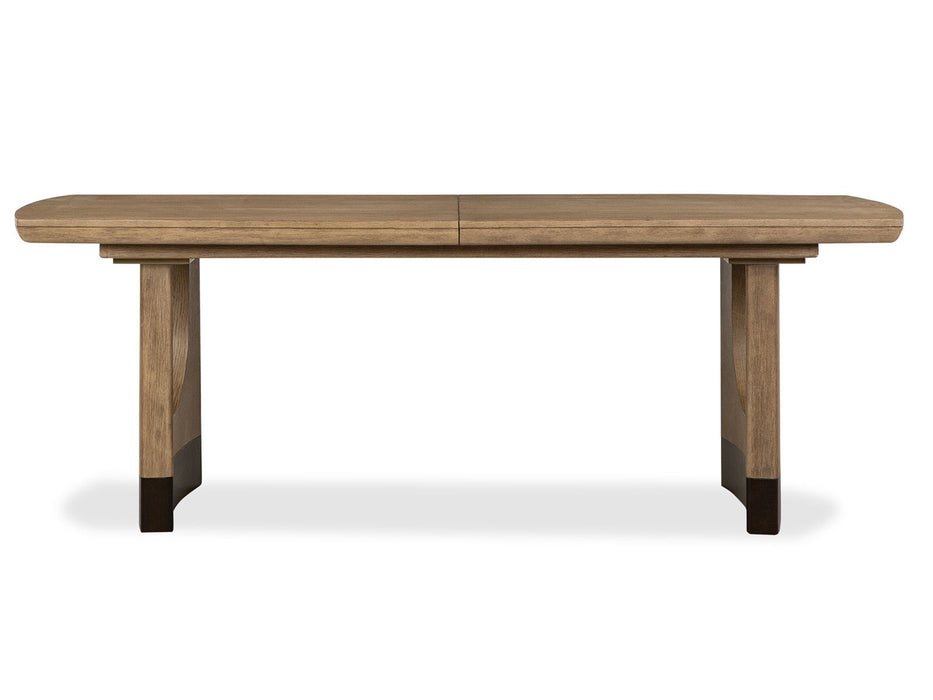 Tristan - Extendable Trestle Dining Table - Swiss Coffee Magnussen Furniture