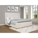Kensington - Eastern King Sleigh Bed With Tall Wingback Headboard - Cream Furniture Max