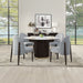 Clayten - Round Dining Table With Marble - White Natural Marble Top & Espresso ACME