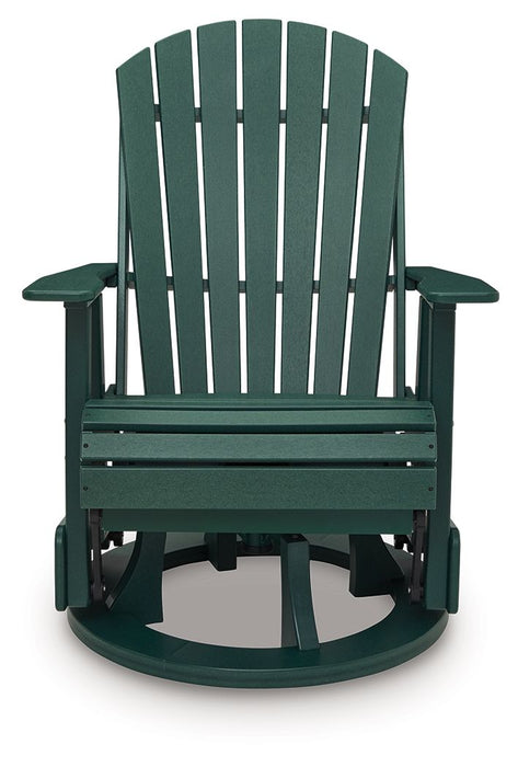 Shell Beach - Swivel Glider Chair - Green Signature Design by Ashley®