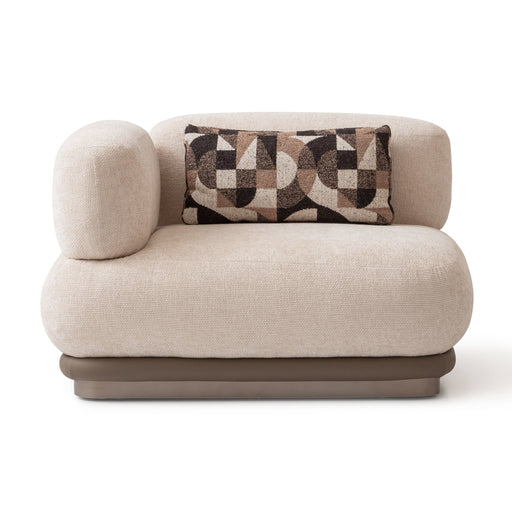 Bristol Point - LAF Chair - Fawn / Saddle Brown Michael Amini