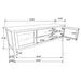 Evanston - 3 Piece 67" TV Stand - White Furniture Max