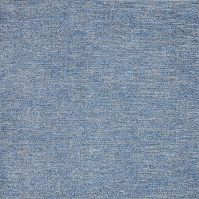 10' X 14' Striped Non Skid Indoor / Outdoor Area Rug - Blue / Gray