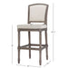 Stool With Upholstered Seat And Back Home Essentials