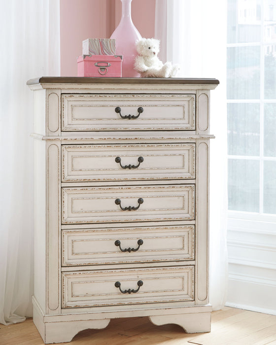 Realyn - Chest - Chipped White Signature Design by Ashley®