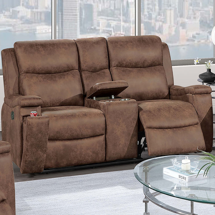 Modern Manual Motion Living Room Set & Hidden Cup Holders Home Essentials