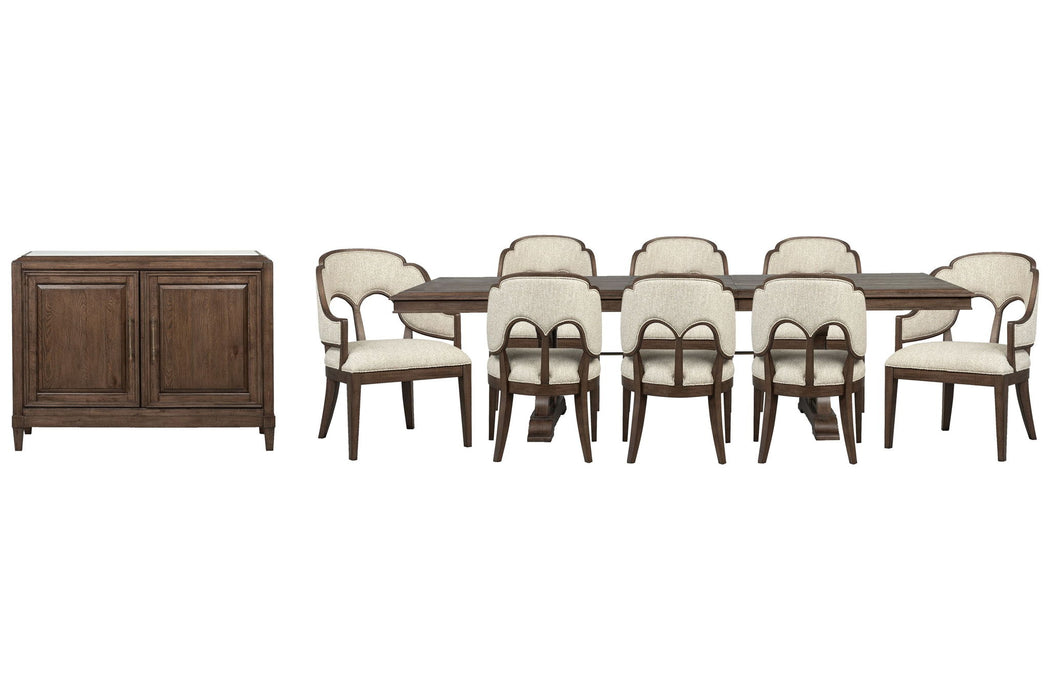 Jubilee - Extendable Trestle Dining Table Set Magnussen Furniture