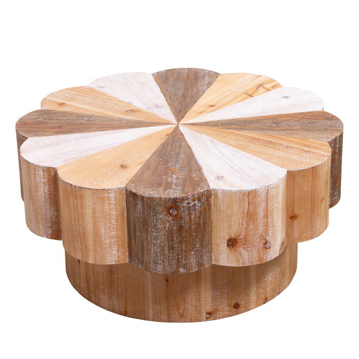 Flower Shaped Coffee Center Table For Living Room - Multicolor Home Essentials