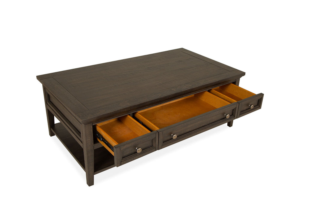 Westley Falls - Rectangular Cocktail Table With Casters - Graphite Magnussen Furniture