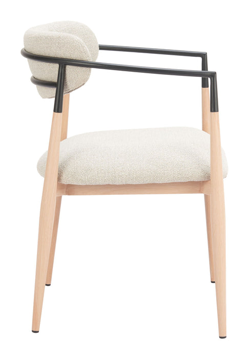 Equinox - Dining Chair - Oyster Gray / Natural Zuo Modern