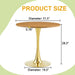 Round Dining Table With Thickened Top For Kitchen Home Essentials