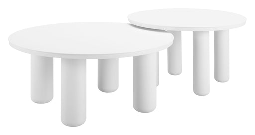 Ola - Outdoor Coffee Table Set - White Zuo Modern