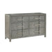 6 Drawer Dresser - Gray - Wood Matrix Furniture Group