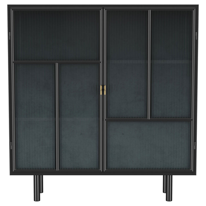 Dalia - 2 Door Accent Storage Cabinet With Shelving - Black