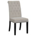 Tufted Rolled Backrest Side Chairs (Set of 2) Furniture Max