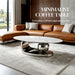 Oval Coffee Table With Geometric Precision Home Essentials