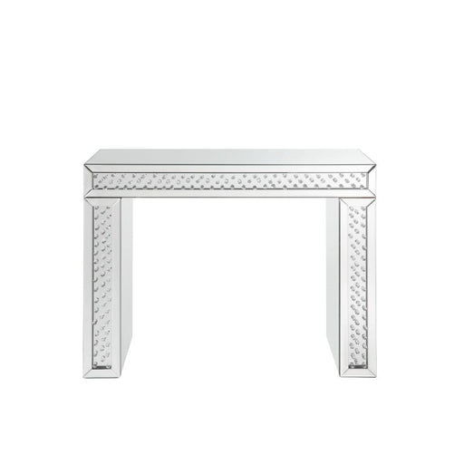 Nysa - 31" Vanity Desk - Mirrored & Faux Crystals ACME