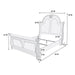 Queen Size Bed Panel Headboard And Footboard - Brown Home Essentials