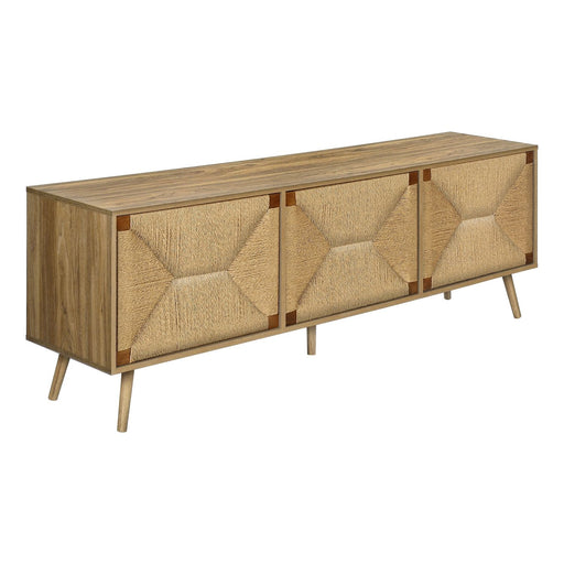 TV Stand, Storage Cabinet Console With Adjustable Shelf And Cable Management - Walnut 8th Street