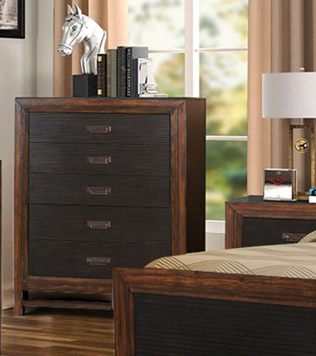 Bridgevine Home Branson 5 - Drawer Chest, No Assembly Required, Two - Tone Finish