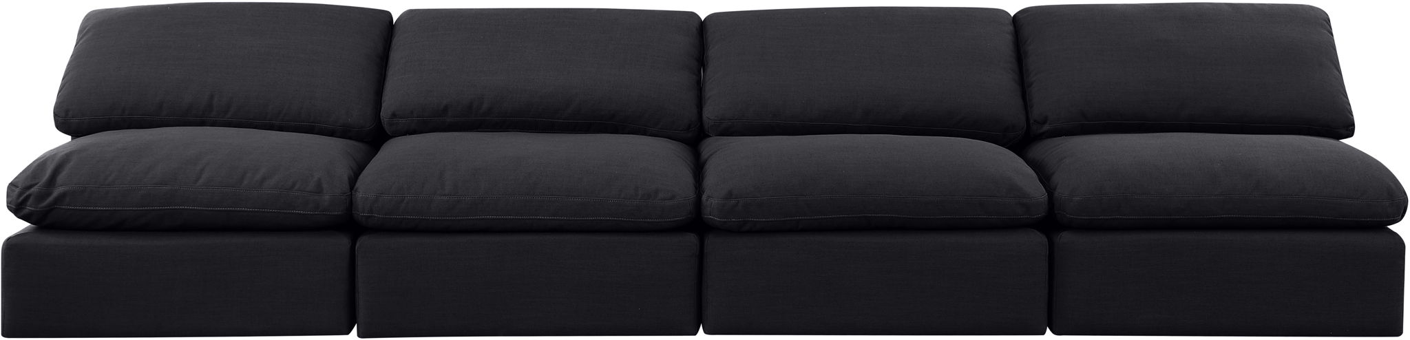 Indulge - Linen 4 Seat Modular Armless Sofa Meridian Furniture