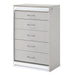 Glam - 5 Drawer Chest & LED Lighting - White Matrix Furniture Group