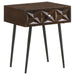 Gibson - Coffee 1 Drawer Rectangular Side Table With Angled Legs - Coffee Furniture Max