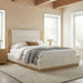 Modern Upholstered Platform Bed With Extended Headboard Hearth and Haven