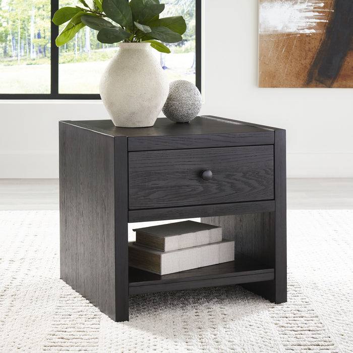 Foyland - Black - Square End Table