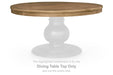 Ridgester - Round Dining Room Table Top - Light Brown Benchcraft®