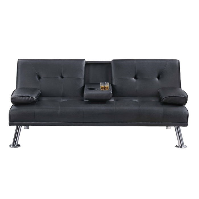 Adjustable Sofa With Fold Down Table And Cup Holders Home Essentials