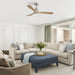 52" Smart DC Ceiling Fan With 3 Blades Reversible Silent Motor Daily Nest