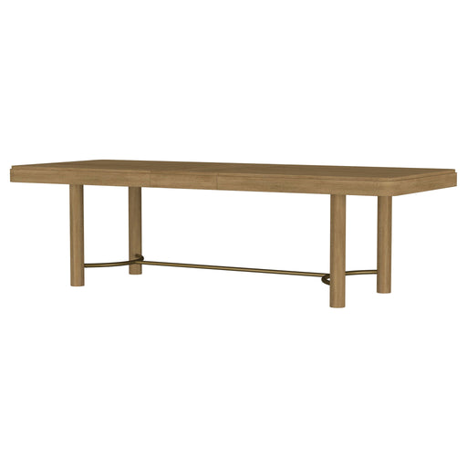 Benson - Extension Leaf Dining Table With Trestle Base - Sand Furniture Max