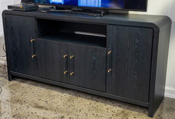 Clanden - Large TV Stand - Black Signature Design by Ashley®