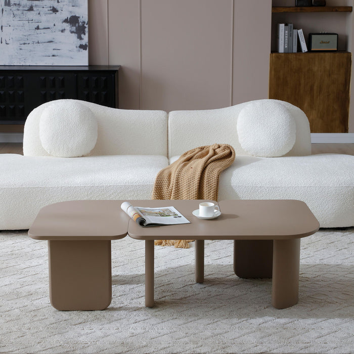 L-Shape Coffee Table For Living Room Home Essentials